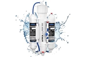 ARKA Aquatics myAqua190 Osmosanläggning, Vit | Osmos system, ososmosevatten, avlägsnar upp till 99% salter, silikat, nitrat, klor, tungmetaller, bakterier, sötvatten