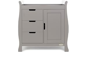 Obaby Stamford Sleigh Changing Unit, Taupe Grey