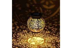 OUILA Lanterne Solaire Exterieur, Lampe Solaires de Jardin, IP65 Étanche Hanging Ornaments Lights pour Jardin, Terrasse, Balcon