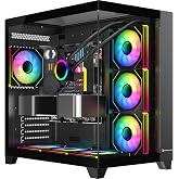 GamePower Warcry TopGlass 750W 4xARGB Temperli Cam ATX Siyah Gaming (Oyuncu) Kasa