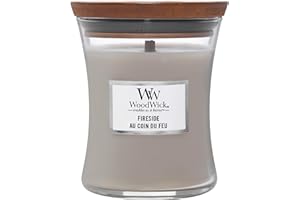 WoodWick Scented Candle with Crackling Wick | Fireside Mini Hourglass Candle | Up to 20 Hours Burn Time | Perfect Gifts for Women