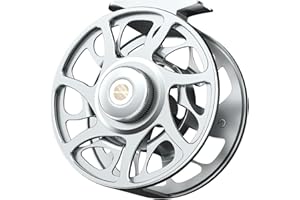 Ashconfish Fly Fishing Reel CNC-Machined Aluminum Alloy Fly Reel with 2+1BB Anti-Corrosion Bearings Ultra-Smooth Drag System & Ergonomic Design for Ultimate Performance