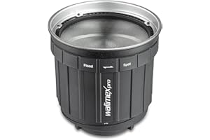 Walimex pro Zoomspot mocowanie 2 x Bowens Mount – bezstopniowa regulacja światła punktowego od 12° do 40°, do diod LED do 350 W, odporna na temperaturę do 100°C, kompatybilna z przyłączami