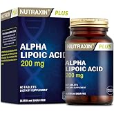 Nutraxin Plus Alpha Lipoic Acid Food Supplement (1 x 60 Capsules) containing 200 mg