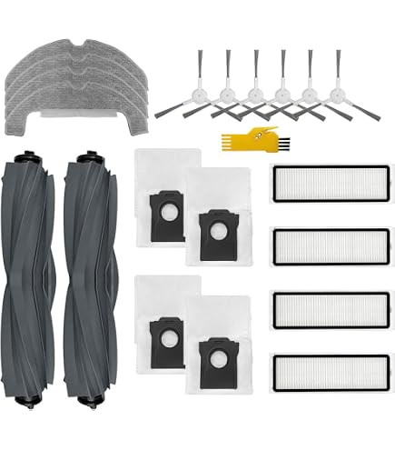 DREAME Kit di Accessori per Robot aspirapolvere D10s, Include 2X Spazzole Laterali, 3X Filtri Antipolvere, 3X Panni Mop, 1x Spazzola Principale, Accessori Originali