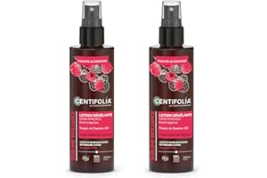 CENTIFOLIA | Lotion Démêlante Sans Rinçage | Démêles sans alourdir les cheveux | Gamme Sublime Brillance | Cheveux Brillants & Souples | Vinaigre de Framboise Bio | 99% Naturelle | Lot de 2x200 mL