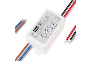 illuburg Trasformatore LED 24V 12W Senza Sfarfallio Compatto 69x35x23mm per LED Strisce Lampada Mobili LED Alimentatore Driver