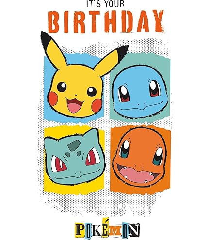 Biglietto Di Auguri Di Compleanno Pikachu - Biglietto Di Auguri Di Compleanno Pokémon - Biglietto Di Auguri Digitale - Scarica E Stampa - Biglietto Personalizzato - Buon Compleanno - Italia - Foto 13