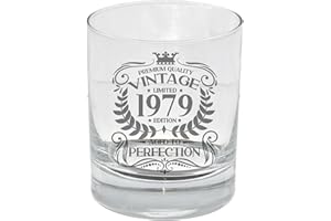 Always Looking Good Verre à whisky gravé vintage 1979 pour homme de 46 ans, bourbon, scotch