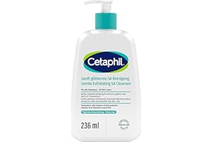 ‎CETAPHIL Cetaphil Sanft Glättende SA Reinigung für Gesicht und Körper, Bei trockener, Rauer, Unebener, Zu Unreinheiten neigender Haut, Salicylsäure, 236ml