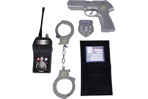 Simba 108102669 – polis bassats, radio, pistol, handbojor, mapp, märke, från 3 år