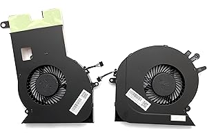 BESTPARTS New CPU+GPU Cooling Fan Replacement for HP Omen 17.3" 17-an 17-AN120NR 17-AN010CA 17-AN012DX 17-AN013TX TPN-Q195 Series 931576-001 931577-001 Dual Fans