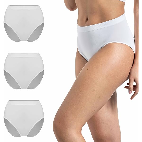 Biancheria intima da donna in cotone a vita alta, slip morbidi a