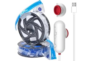 VACBIRD Bomba USB, almacenamiento de filamentos 3D, con 10 bolsas de filamento individuales (30 x 34 cm)