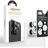 Fixmaster iPhone 17 Pro ve 17 Pro Max Uyumlu Kamera Lens Koruyucu, G&uuml;m&uuml;ş, Orijinal Rengiyle Kusursuz Uyum, Darbe Emici, 9H Te