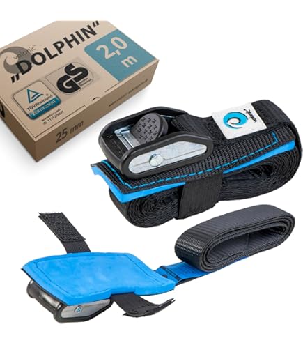 Cinghie Di Fissaggio Per Moto PANTHER - 2,25m X 38mm, Resistenza Fino A 650/1300 Kg, Con Ganci E Certificazione TÜV