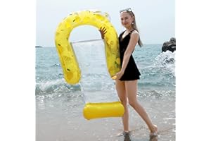 MIIDD Boja nadmuchiwany basen dla dorosłych, pływający hamak nadmuchiwany basen, boja basen z wodą fotel boja pływający materac z siatki, mata hamakowa pływający basen dla dorosłych i dzieci