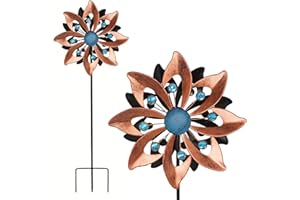 AYYDS Wind Chime Garden Wind Spinner 145 cm Brass Metal Wind Chime for Garden 3D Kinetic Windmill for Patio Lawn and Garden Decoration