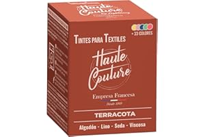 HAUTE COUTURE - Tinte para Ropa y Textil Terracota - 350g - Terracota - Tinte Textil Todo en uno - Listo Para Teñir Ropa y Tejidos