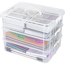 STOBOK Metall Blechdosen 3er Set - Aufbewahrungsboxen 20x6,3x2,3cm Für Stifte & Kleinteile