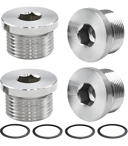 2 Stück Blindstopfen 1/2 Zoll - Mit Gummidichtung Für Rohre