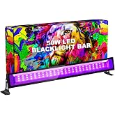 50 W LED Black Light Spotlight UV Lamp 385 nm with Switch and 180   Adjustable Holder IP66 Waterproof Black Light Lamp for Parties or Halloween Decoration - 1 Pack