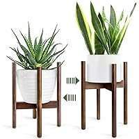 Pflanzenständer, Retro Blumenständer Holz für den Innen-- und Außenbereiche, Blumentopf Ständer für Blumentopf bis Ø 21…