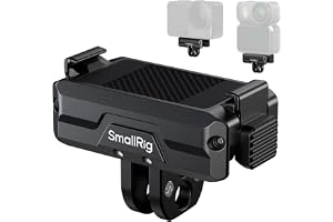 SMALLRIG Magnetisk adapterhållare med dubbla fästen för DJI Osmo Action 6/Osmo Nano, dubbelriktad snabbfrigörande magnetisk h