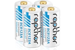 Rapthor Arlo baterie wielokrotnego ładowania, 4 sztuki, 900 mAh, do aparatów Arlo VMC3030 VMK3200 VMS3130 3230C 3430 3530, August Pro WiFi, latarka