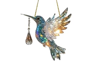 RONBIN Large Heart-shaped Robin Bird Pendant, Endowing The island With Vitality And Symbolizing Sweetness. It is Perfect For Hanging in Home Decoration Windows, Gardens, Or as a Gift For Friends (Blue)