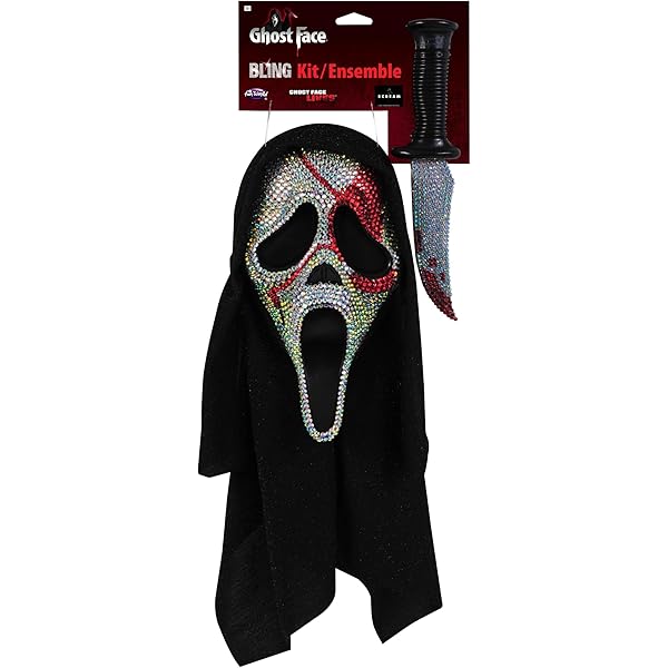 Masque De Ghostface Avec Diamants Pour Adultes | Party Expert