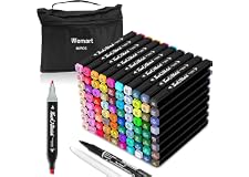 Wemart 80 Colors Alcohol Markers, Premium Dual Tip Artist Art Markers Set for Adult Kid, Sketch Markers Pen, Permanent Alcoho