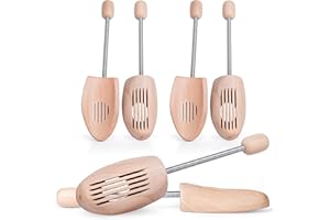 SULPO embauchoirs à chaussures - Bois naturel - Forme pour bottes - Embauchoirs bois pour femmes et hommes - Embauchoirs en 5 tailles