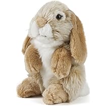Pluche grijze konijn knuffel 19 cm - Knuffeldieren - Huisdieren