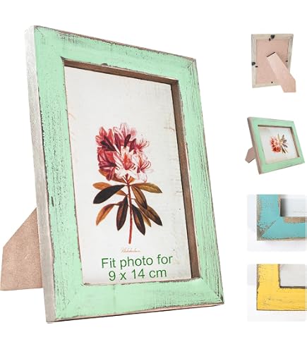 CORNICE PORTA FOTO In Legno Stile Shabby Chic 13*18 Cm Decoro Cuori Idea Regalo EUR 7,90 - IT