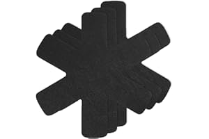 XPOOS 3 Pcs Pan Protectors For Stacking, Larger & Thicker Felt Pot Dividers Pads, Pan Separators Pads Anti Scratch, Perfect For Non Stick Pans, Saucepans, Stoneware Skillets,Black,28cm