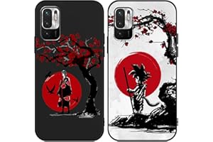 Eouine 2 Piezas Funda para Xiaomi Redmi Note10 5G/Note10T 5G/Poco M3 Pro 4/5G 6.5'' Dibujos Protector Anime Cover y Akatsuki Kakashi Protectora Carcasa Antichoque TPU Silicona para Redmi Note 10T