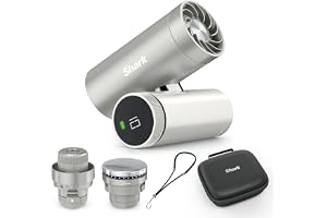 Shark ChillPIll 3-in-1 Personal High-Speed Fan, Ultra-Fine Mist and InstaChill System Travel Bundle with Case, Includes 3 Coo