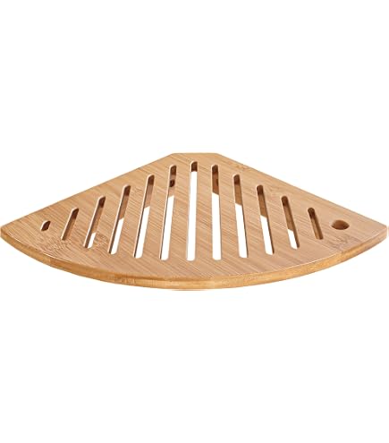 Porte-Serviettes Bambou Relaxdays - Étagère Murale 30x42x20 Cm, 3 Barres, Naturel