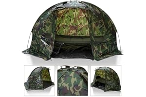 DNA Leisure Bivvy-Zelt für Karpfenangeln, 1 Mann, Camouflage, DPM, mit Heringen und abnehmbarer Bodenplane