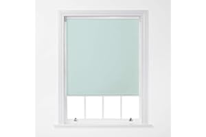 A.Unique Home Trimmable Blackout Roller Window Blind in a Variety of Colours and Sizes - 2FT - Duck Egg - 60cm (W) x 170cm (L) | 23.6" (W) x 66.9" (L)