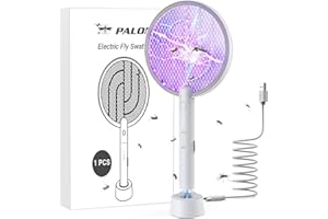 PALONE Fly Zapper 3000 V pułapka na muchy z ładowaniem USB, łapka na muchy, ochrona przed owadami, biały łapacz owadów do komarów, much, pszczół, moli