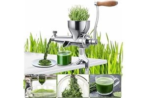 SANBOUSI Extracteur de jus manuel en acier inoxydable - Presse-agrumes - Presse-agrumes - Filtre rapide pour fruits, légumes, gingembre, grenade