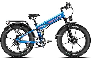 W Wallke X3 Pro Dual Motor Electric Bike Full Suspension Foldable 26 Inch Fat Tire Mountain Electric Bike Batteria 48V22AH Freni idraulici