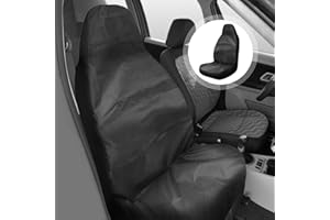 Konesky Car Seat Covers for Front Seat, Waterproof Dustproof Nylon Car Seat Cover Protector, Univeral Car Seat Protector Breathable And Anti-Sweat for Most Cars