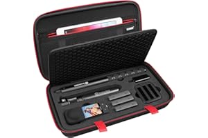 SYMIK S310-X Custodia da Trasporto per Action camera Insta360 X3 /ONE X2, Con Separatore Imbottito; Fits Bastone Selfie Invisibile, Impugnatura/Treppiede Bullet Time, Hub di Ricarica, Batterie