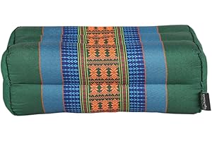 ANADEO YOGAPRODUCTS STANDARD - Coussin de Yoga et Méditation - Green Forest & Blue Forest - Kapok Haute Densité 100% Naturel - Confort et Fermeté - Stabilité d'Assise - X1