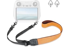 Lykus 2023 Tracolla/Cordino/Cinturino per DJI RC/DJI RC 2/DJI RC Pro,Cinturino Arancione,Viti Triangolari,Compatibile con DJI Air 3,DJI Mini 3/Pro,Mavic 3 Pro/Classic