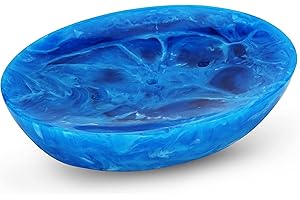 Ajuny Mydelniczka do samodzielnego spuszczania, ręcznie wykonany uchwyt na mydło z odpływem, trwała tacka na mydło z wodospadem, oszczędność mydła pod prysznic, do baru, łazienki, kuchni, wanny,