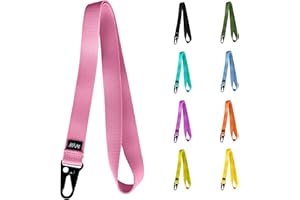 FFIVE - Lanyard nylon real - colgar cuello llaves telefono movil tarjeta identificacion cartera reforzado carabiner lanyard